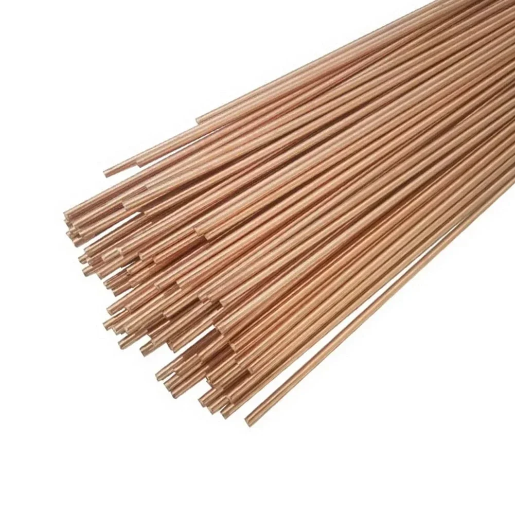 5/10pcs 1/1.5/2/2.5mm Phosphor Copper Welding Rod Soldering Wire For Air Conditioner Refrigerator Copper Pipe Welding 500mm