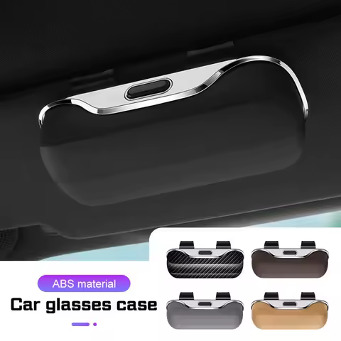 Car Visor Glasses Box Portable For BMW E38 E46 F15 E90 E92 E87 G20 G30 1 3 5 7 Series X1 X3 X5 Sunglasses Holder Eyeglasses Case
