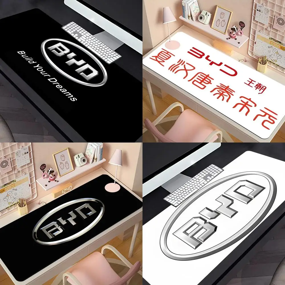 

Cool B-BYD Logo Mouse Pad Rubber Large Mousepad Game Table Keyboard Pad Rubber Carpet Notebook Mousepad