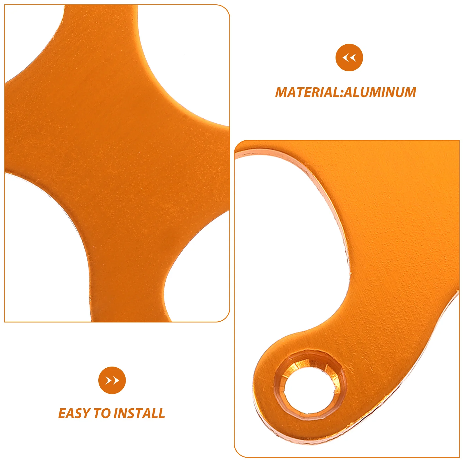 

2pcs Anti sink Aluminum Gaskets Red Round Holes Skateboard Deck Bridge Support Professional Hardware Accessories Lightweight