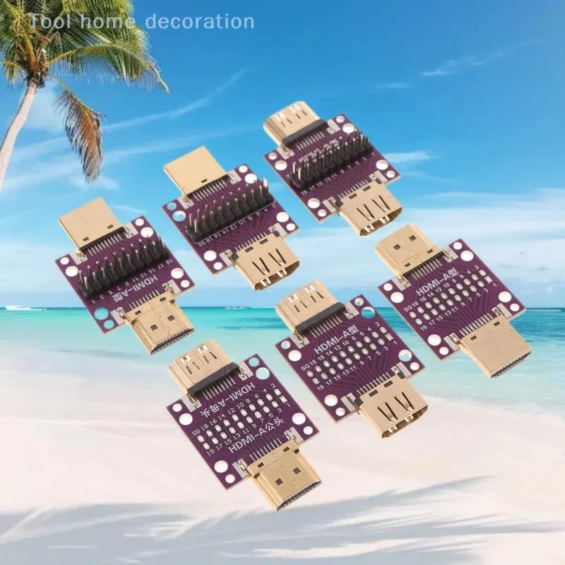 HDMI オス - メス/オス用アダプター テスト ボード。 PCB変換回路基板