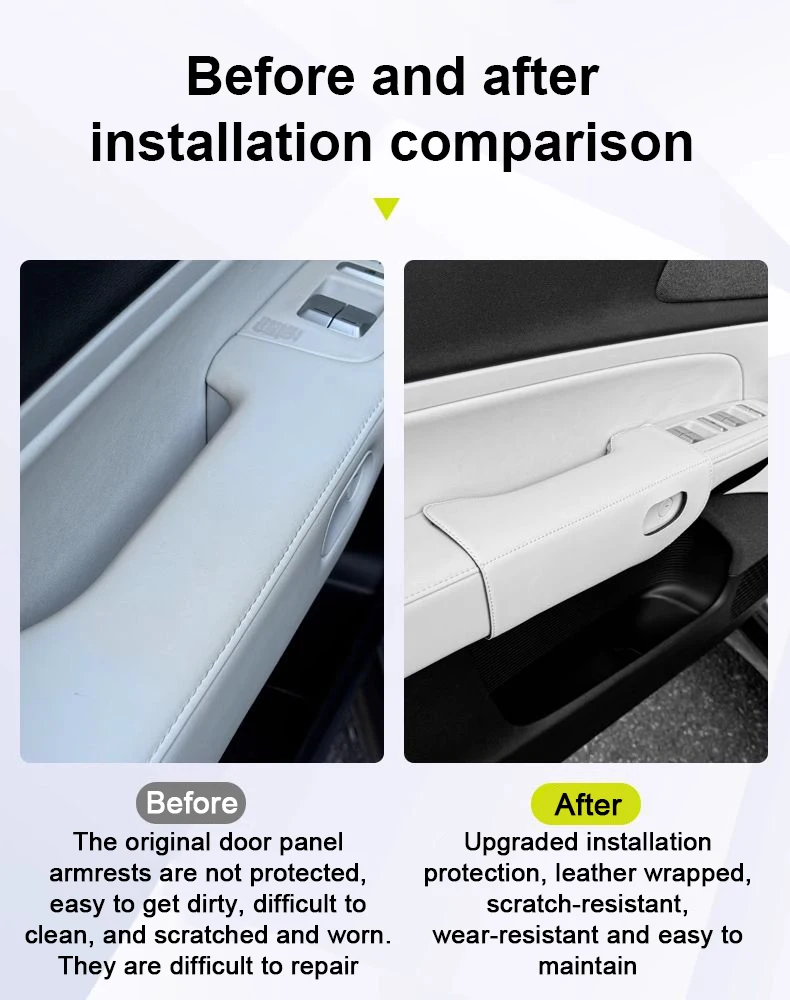 

Car Inner Door Handle Protection Pad For XPeng G6 2025 2023 2024 2026 Car Leather Anti-scratch Cover Sticker Cushion Accessories