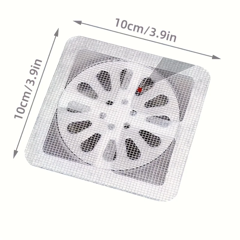 50PCS Disposable Shower Drain Hair Catcher Sticker Mesh Filter Waterproof Self-Adhesive Floor Drain Cover for Bathroom Kitchen image 4
