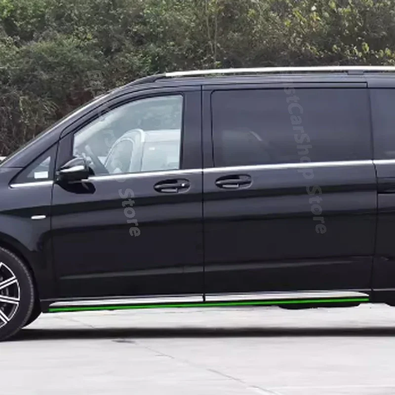 Для Mercedes Benz V-Class V260 V260L Автомобильная боковая полоса, дверная полоса, защита от царапин, нижняя полоса кузова, аксессуары для внешней отделки