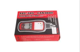 ferramentas de scanner de diagnóstico de falhas de códigos AutoLink AL619 OBDII CAN ABS e SRS Scanner modelos de veículos principais leitor de erro de códigos