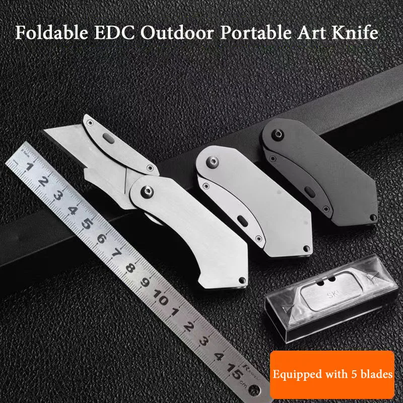 Stainless Steel Folding Pocket Art Knife Portable Cutting Knives SK5 Blade couteau pliant EDC Wallpaper нож Outdoor Home Tools