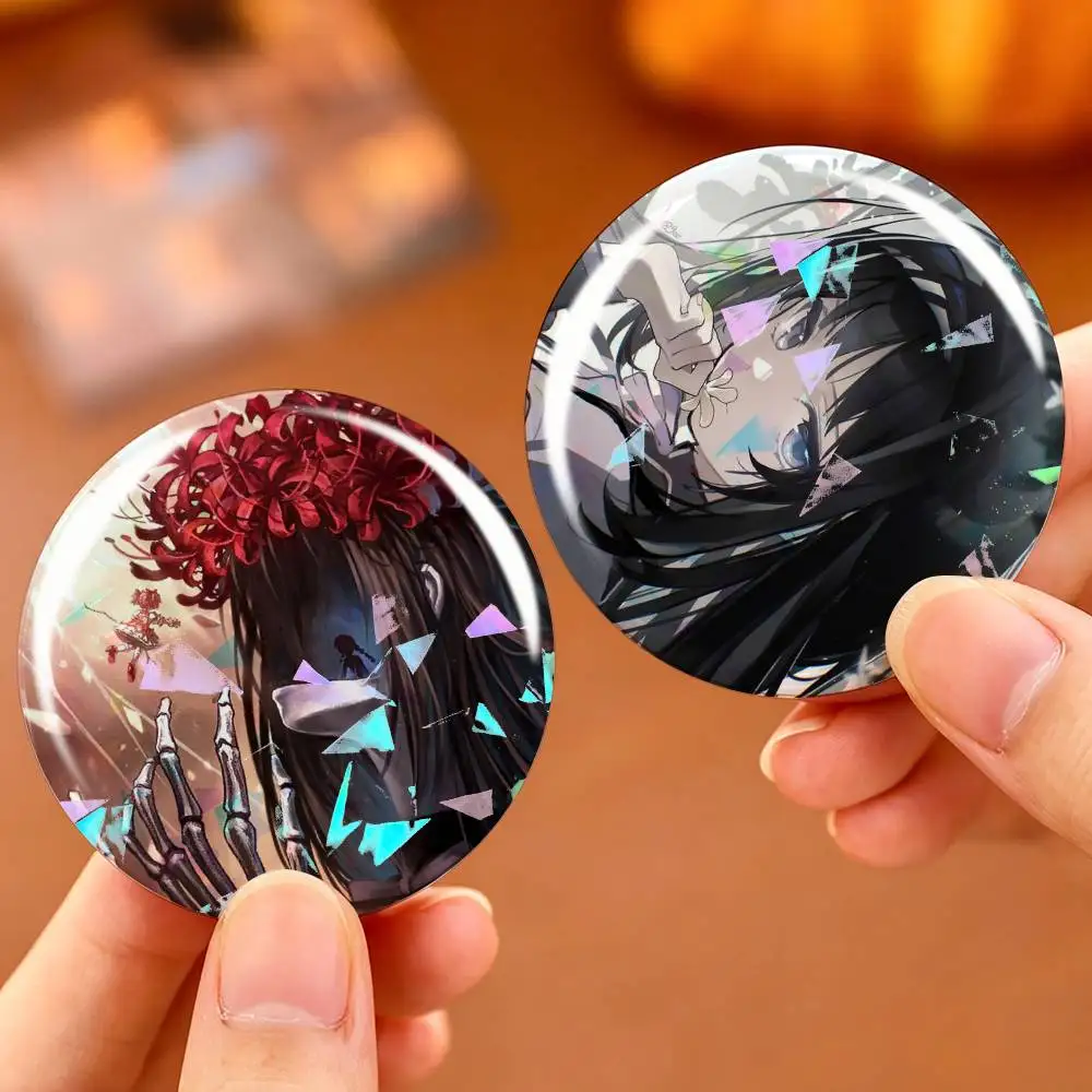Anime P-Puella Magi H-Homura Akemi Badges Creative Tinplate Round Button PinsBrooch Badge Clothes Backpack Custom