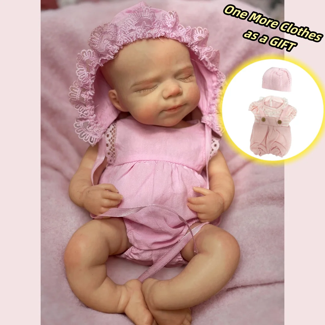 2-sets kleding en wasbare Pascale siliconen Bebe herboren meisje voor het hele lichaam met open mond Soft Touch siliconen meisjespop voor pasgeborenen