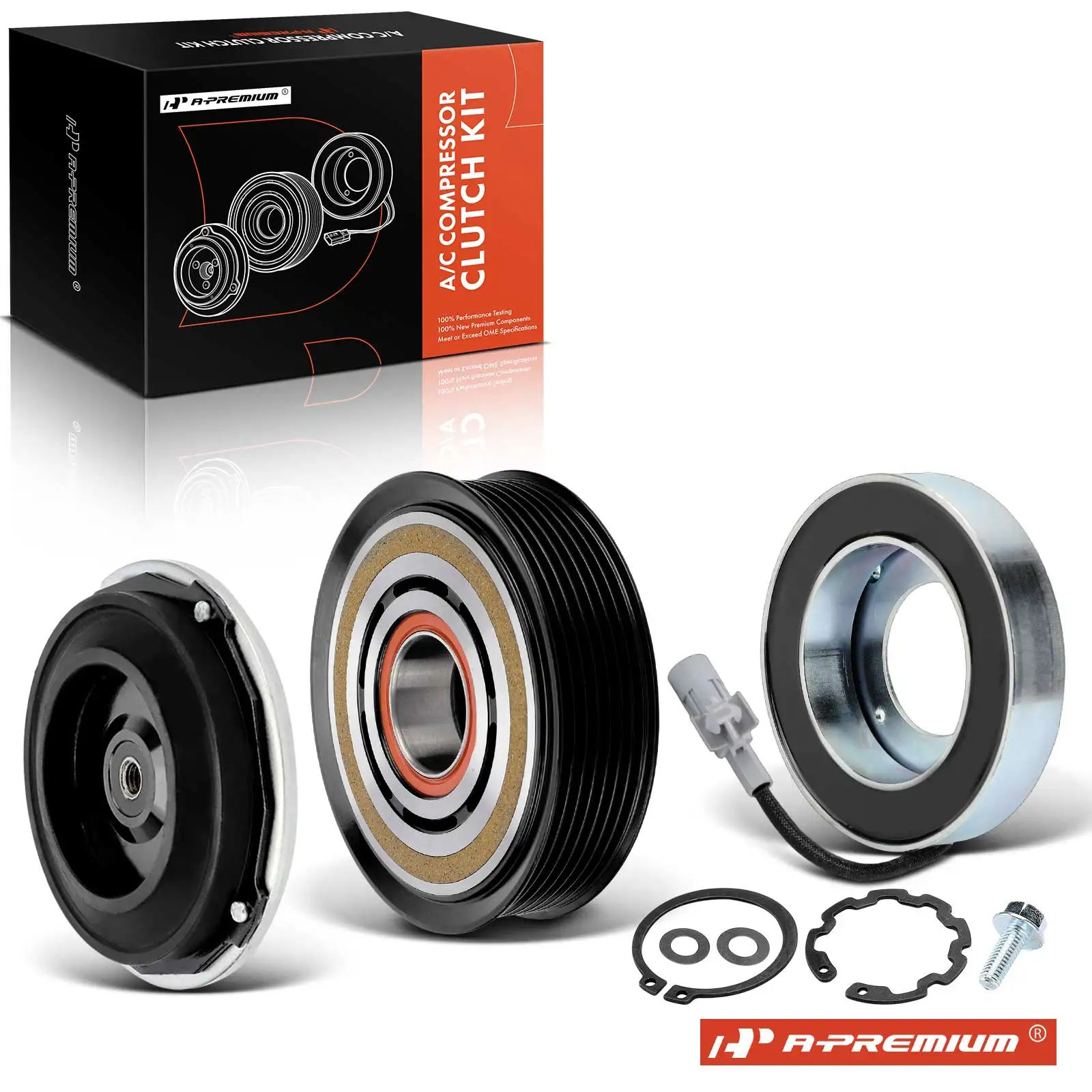 A-Premium AC Compressor Clutch Kit for Toyota Highlander 2014-2015 Lexus RX350 2016-2022 RX350L 2018-2022 IS250 2014-2015 IS300