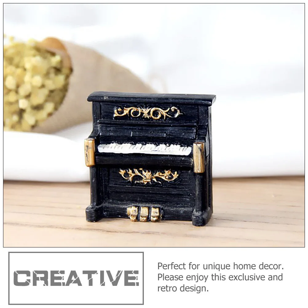 3Pcs Mini Retro Klavier Dekor Vintage Grammophon Player Desktop Hause Schmuck Mini Vintage Decor Tisch Dekoration
