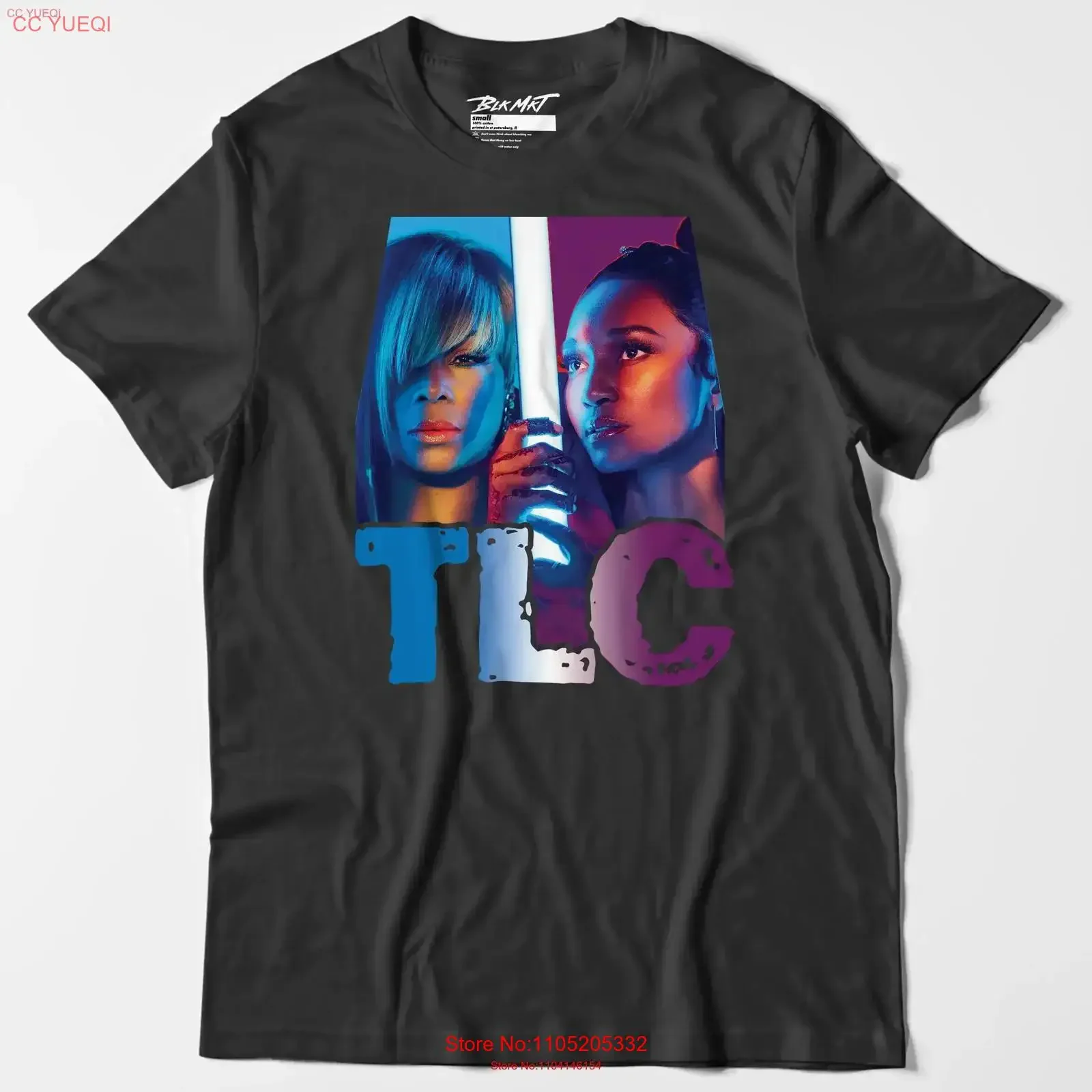 Camiseta TLC Tribute Boz Left Eye Chilli Tour Merch varios colores vintage lavado elegante streetwear estirado ligeramente homme