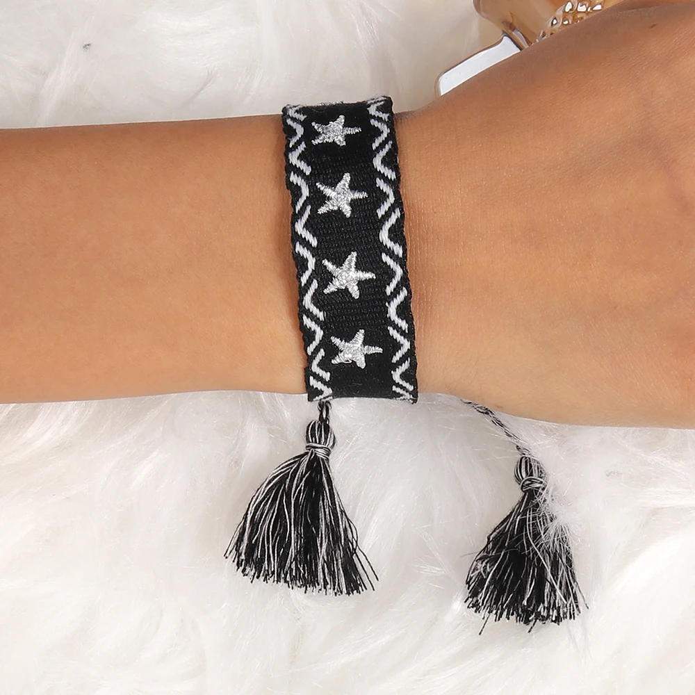 Aihua Heißer Verkauf Boho Bunte Handarbeit Gewebt Seil String Gestrickte Armband Armreifen Unisex Freundschaft Kinder Glück Schmuck Geschenke – Detail 7