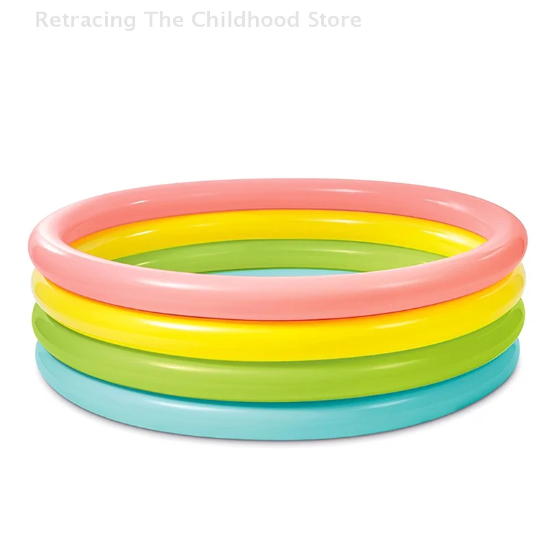 1 pièce grande piscine gonflable pour enfants arc-en-ciel piscine jouet été Piscina eau bébé piscine de jeu en plein air pour enfants jouets