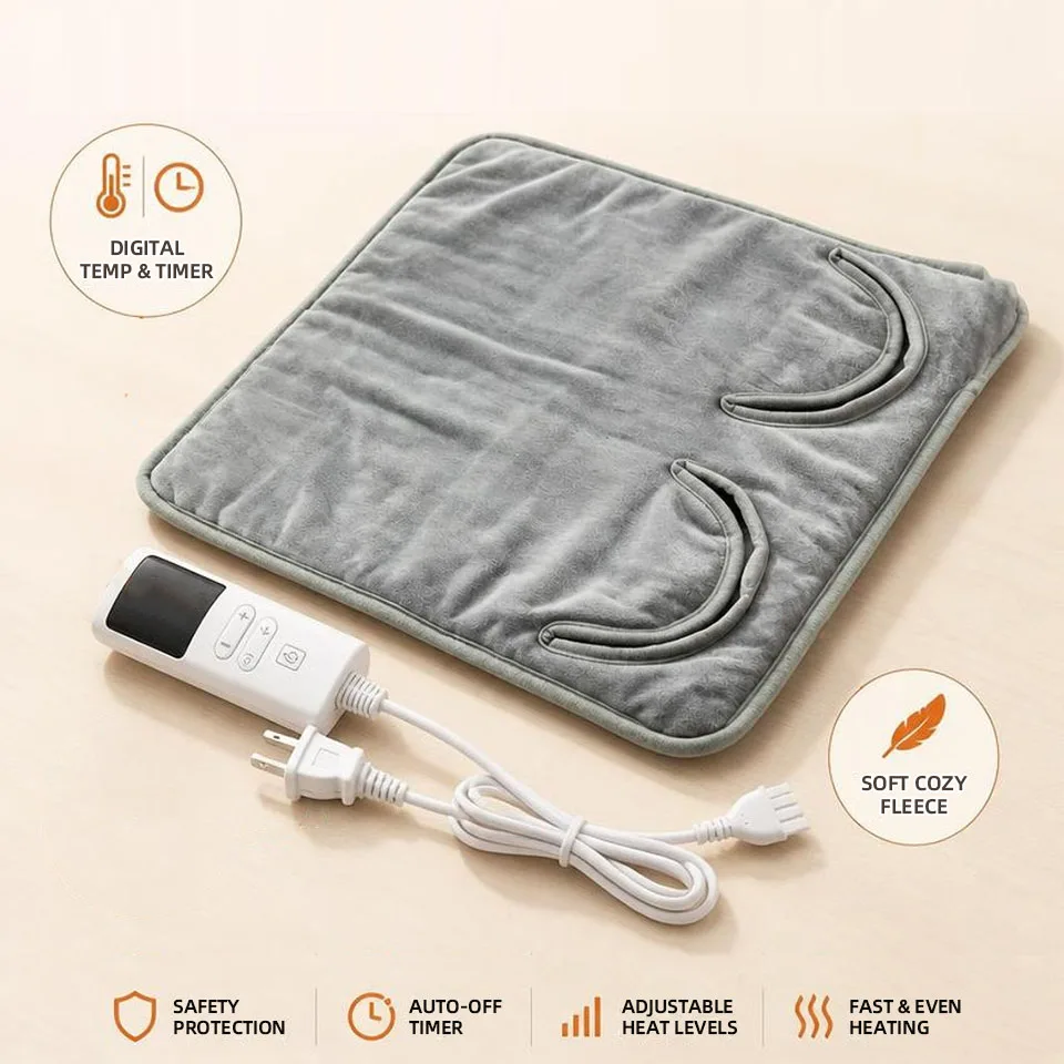 9 Temperature Levels Settings Electric Foot Warmer Heating Pad Washable Foot Heater for Office Dorm Bedroom Home Foot Warming