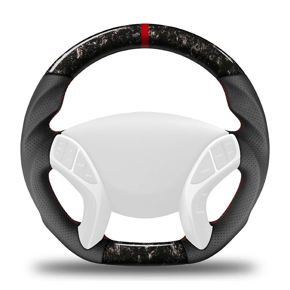 Cool Design Sports Car Steering Wheel Alcantara And Carbon Fiber Upgrade For Automotive Steering