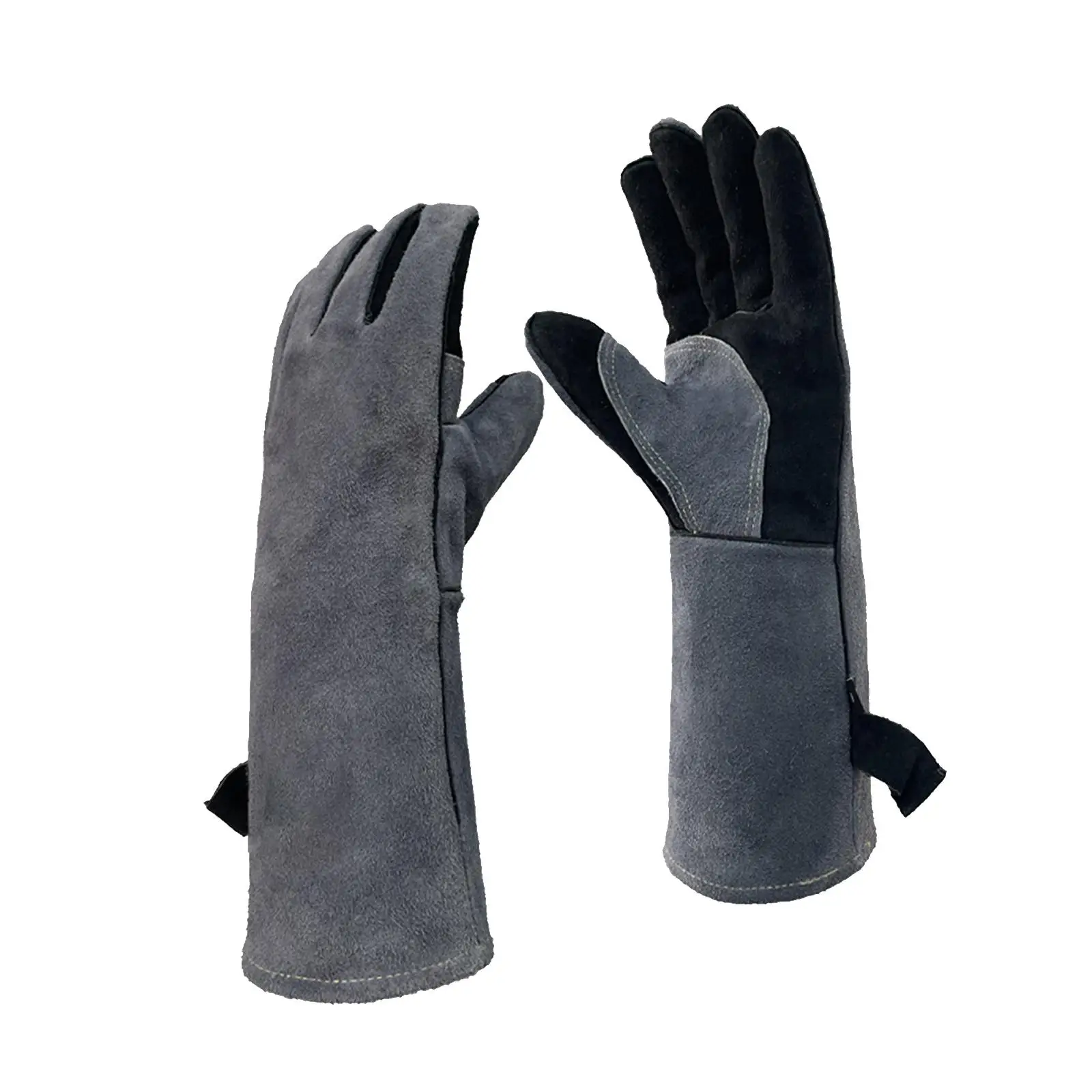 

Welding Gloves Multifunction Abrasion Resistant Heat Resistant Long Sleeve Welder Gloves for Baking Gardening Fireplace Oven