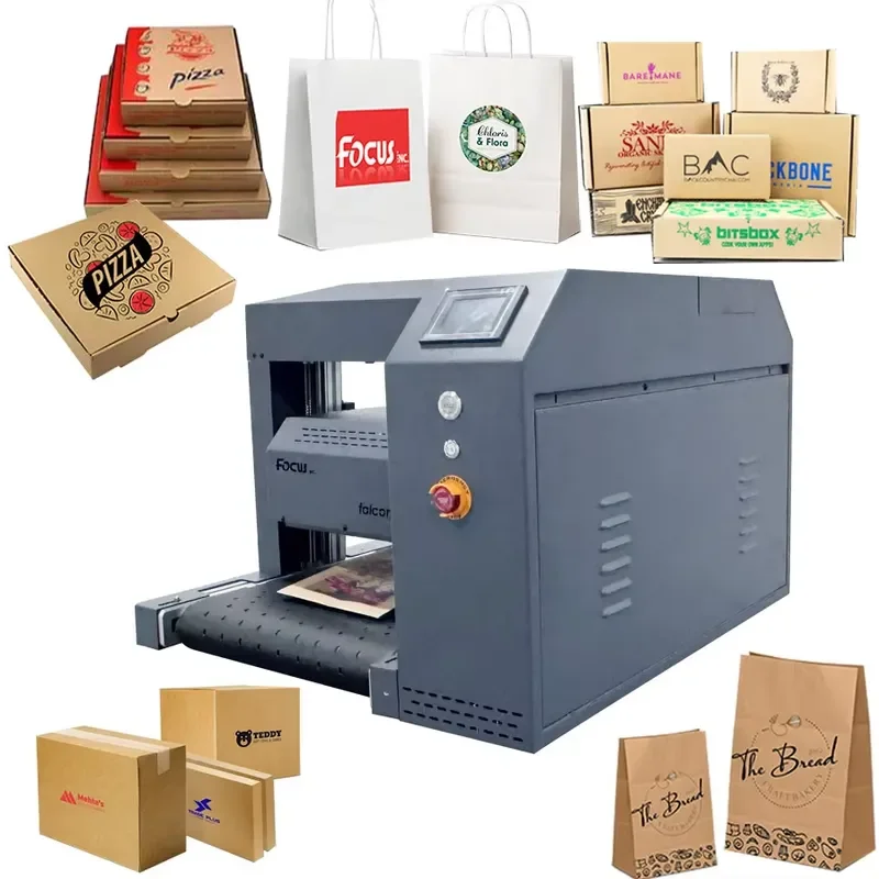 Mini Desktop Single Pass Printer 21cm Printing Width for Box Bag Cardboard Envelope Printing Machine Desktop Single Pass