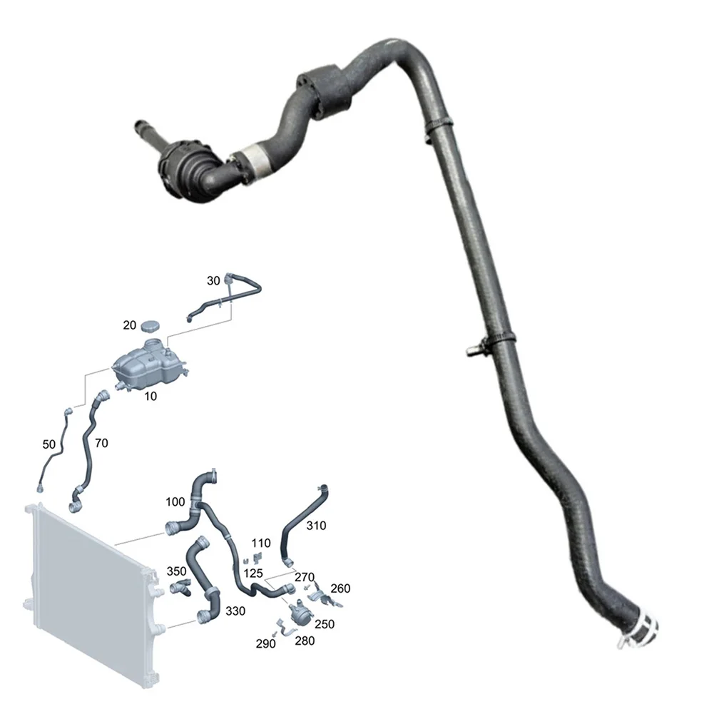 Radiator Coolant Hose OEM 1775010902,1775011401 Original Factory Specifications For Mercedes For W177 A200 A180 B200