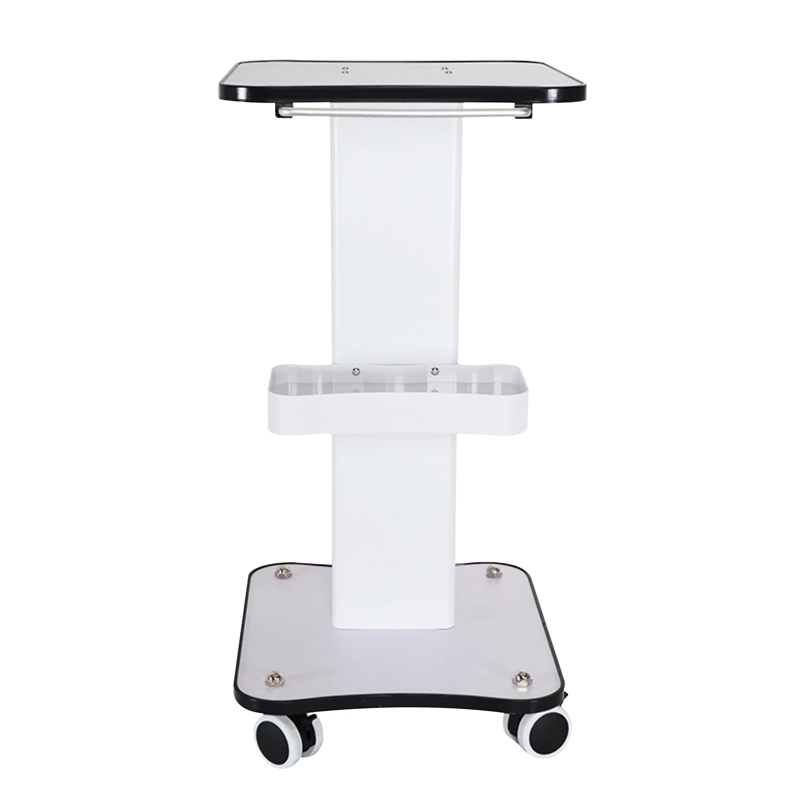 Beauty Trolley Cart Salon Rolling Wheelcart Desktop Cosmetic Carts on 4*Wheels 38*34cm 15kg Load