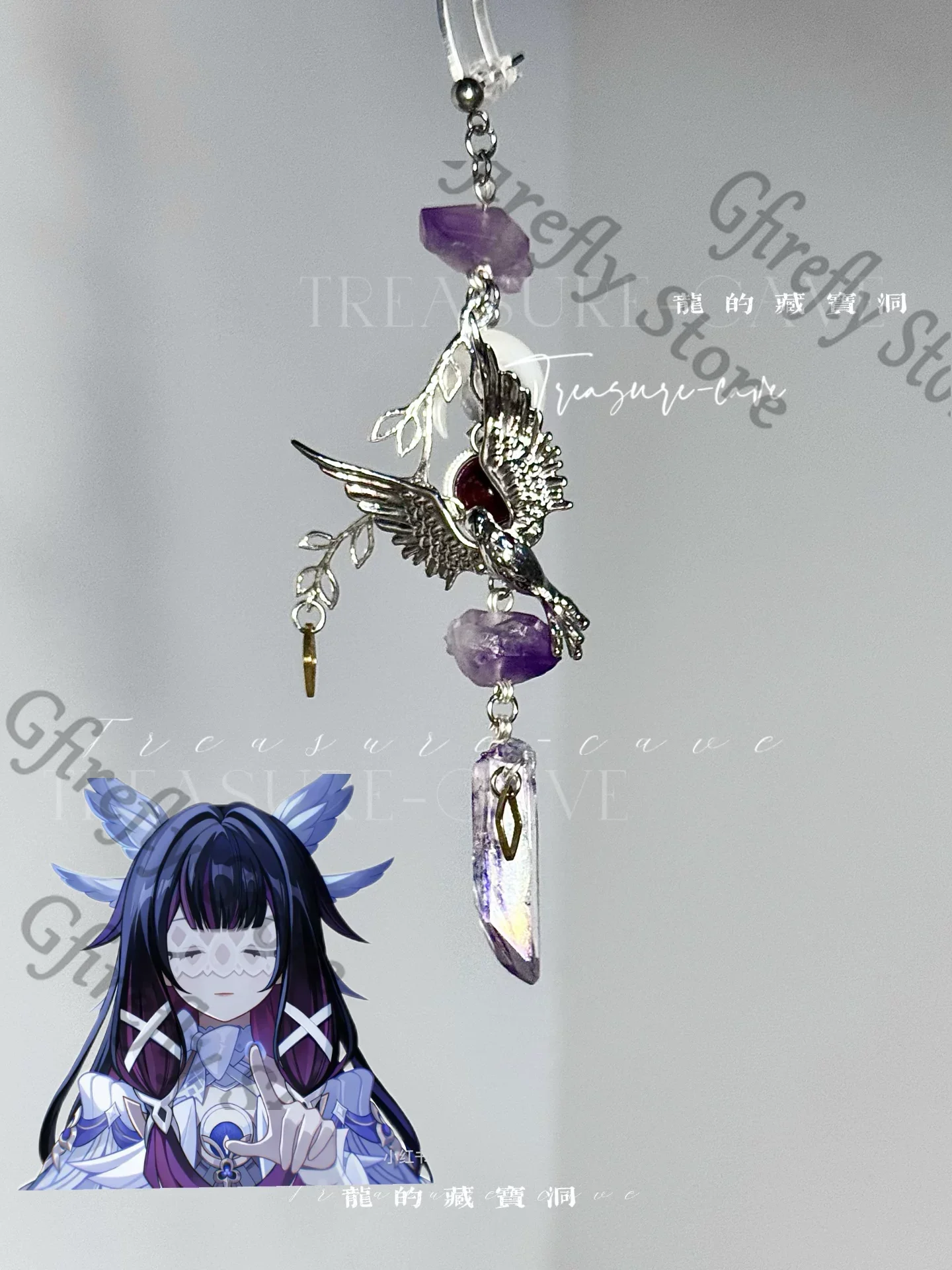 

Columbina Damselette Girl Earrings Hanging Drop Ornaments Anime Genshin Impact Cosplay Costumes Apparel Necklace Pendant