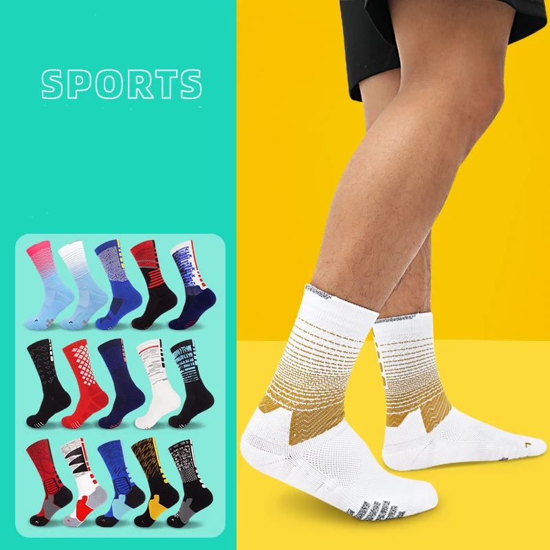 

Men Sock Sports Women Breathable Compression Crossborder Running Riding Cycling Knee high Basketball Biking Hockey Soccer