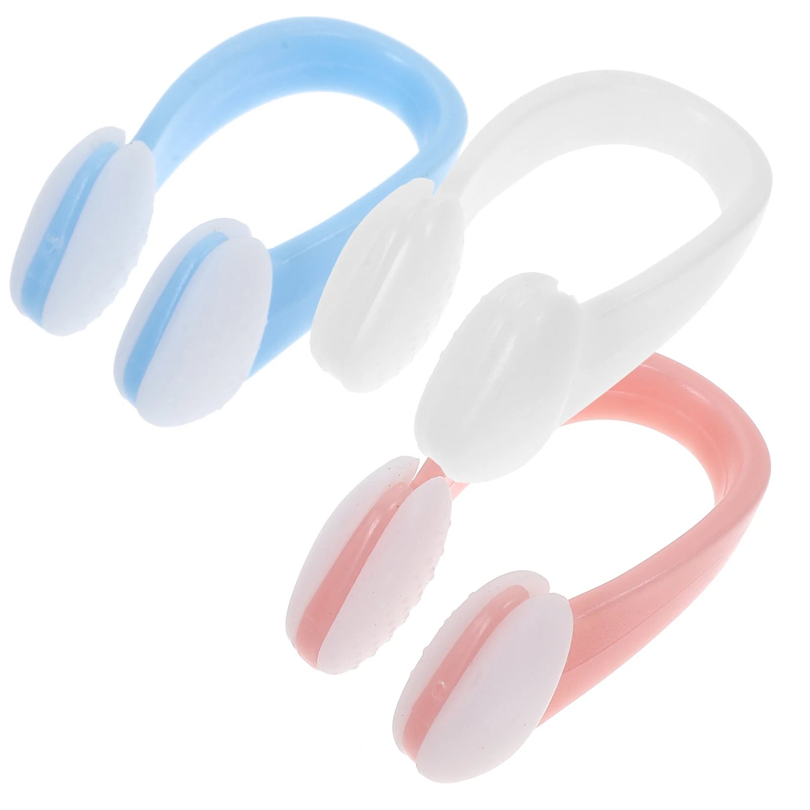 

3 pcs Anti-choking Swim Nose Clips Clip Swimming Accessories Sillicone Non-slip Comfortable Fit Adults Kids Swimmers Plug