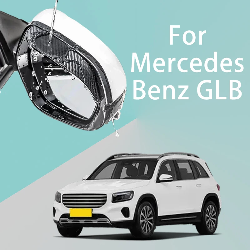 

FOR Mercedes Benz GLB Car Rearview Mirror Rain Eyebrow Visor Carbon Fiber Side Automotive exterior protection