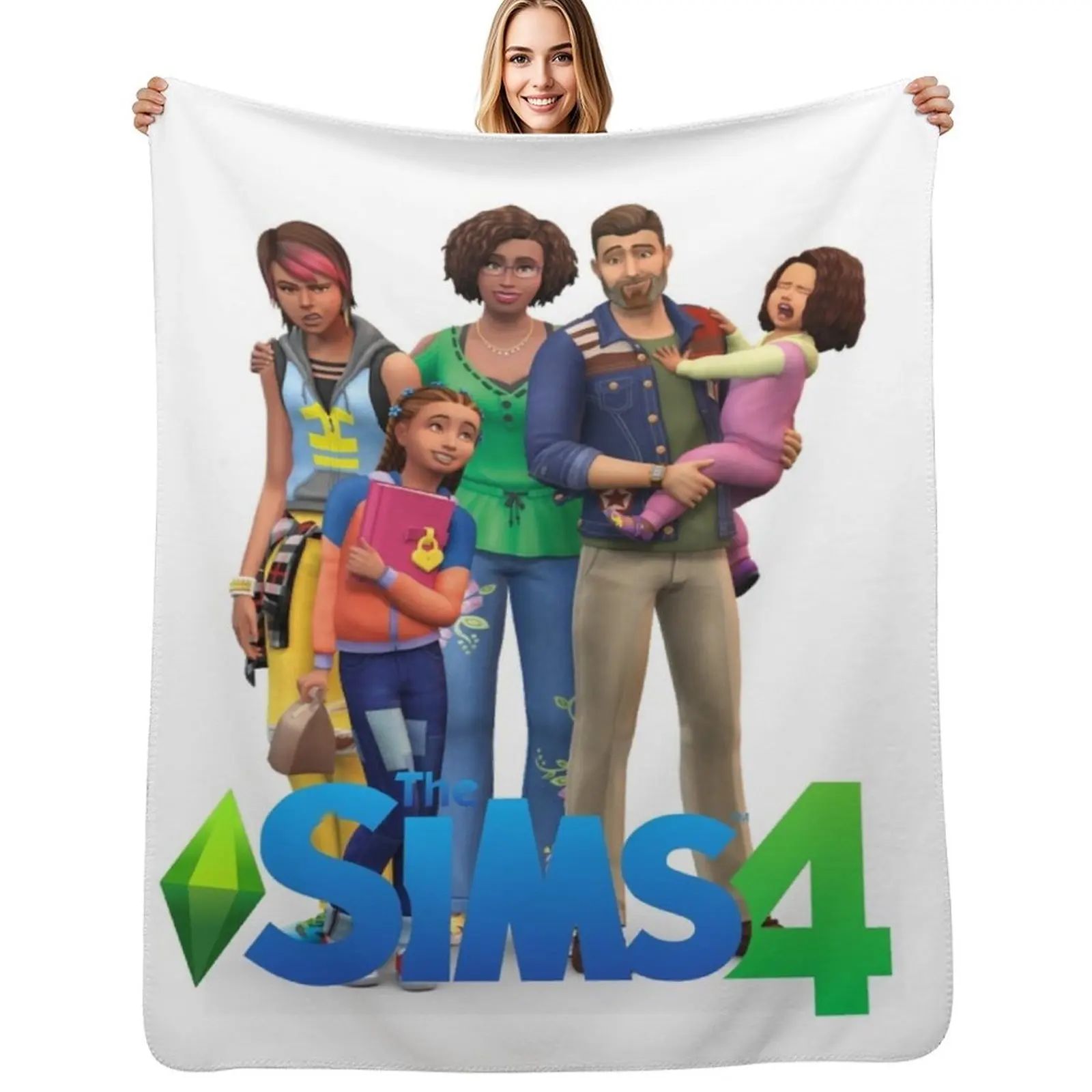 

The Sims 4 Parenthood Throw Blanket Personalized Gift Giant Sofa Bed Fashionable Decoratives Blankets