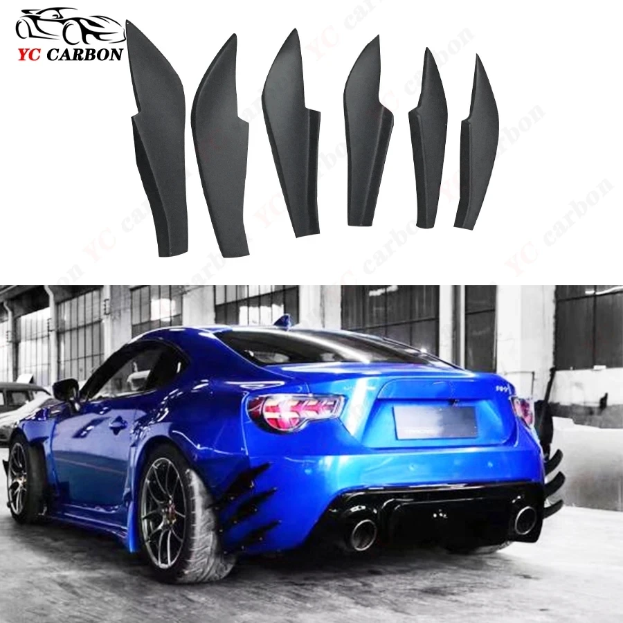 For Toyota GT86 Subaru BRZ High quality Carbon Fiber Rocket Rabbit Rear Bar Wind Knife Trim Cover Car Decoration Body Kit