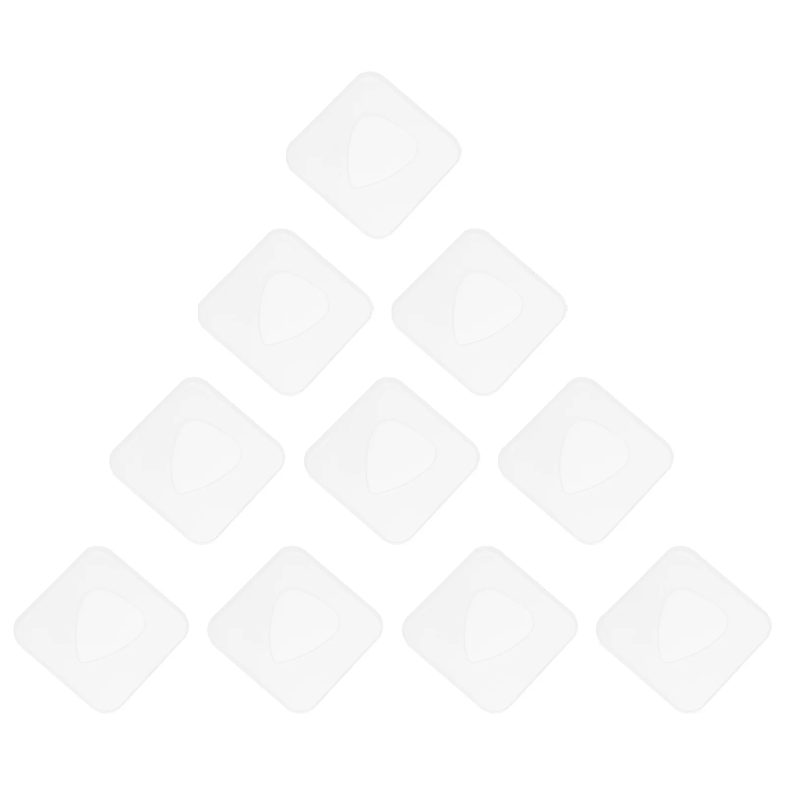 

14Pcs Crystal Resin Mold for Guitar Pick DIY Smooth Reusable Silicone Molds with Mirror Effect Transparent Triangle Drop Glue