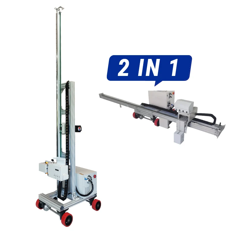 TH-GP200X 2 in1 آلة طباعة الجدار والأرضيات المحمولة ثلاثية الأبعاد الأشعة فوق البنفسجية الجدار والأرض طابعة نافثة للحبر مصنع طابعة جدارية