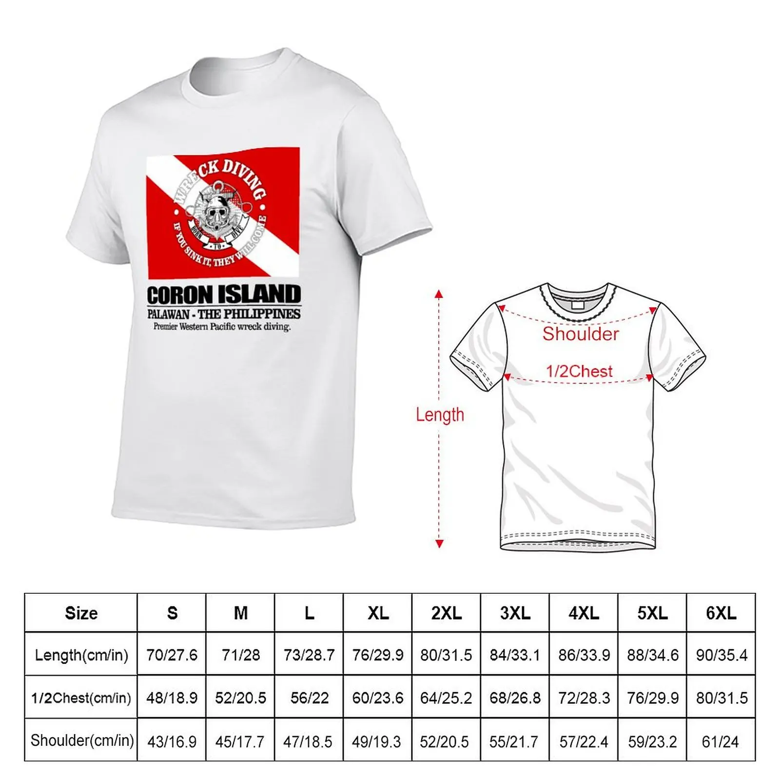 Coron Island (best wrecks) T-Shirt man t shirts high quality luxury brand t shirt custom print anime t shirts for man T-shirt