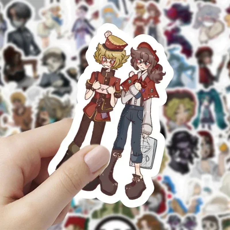 60Pcs/Set Anime Game Identity V Stickers DIY Notebook Phone Skateboard Bike Q Version Character Mercenary Gardener Decoration