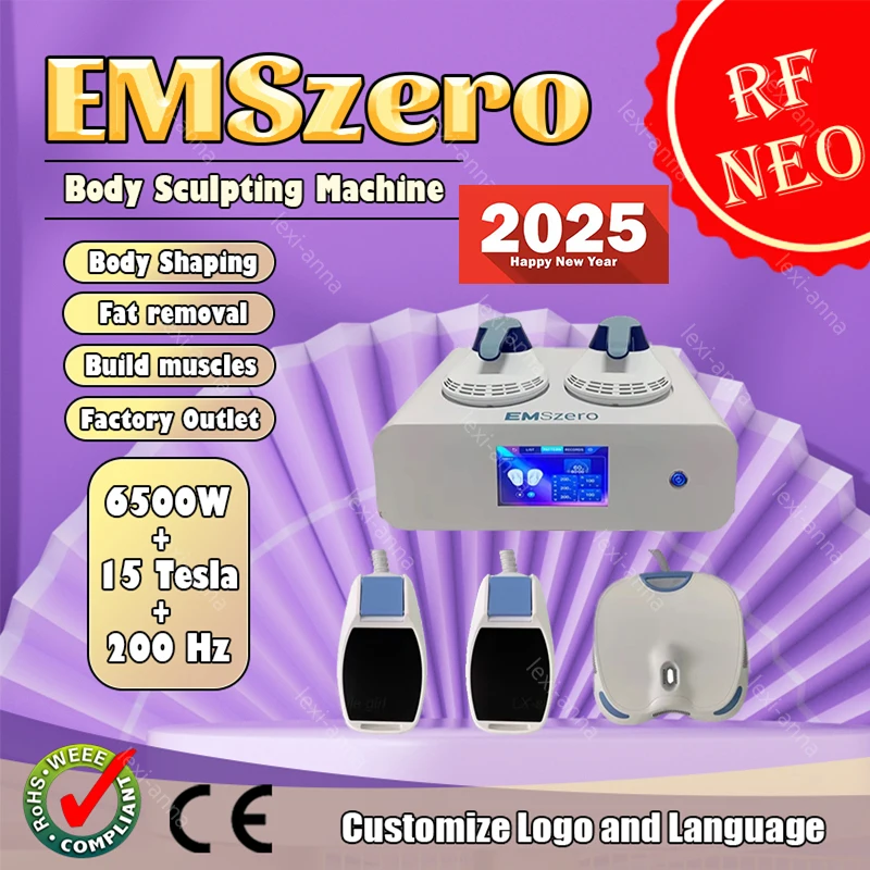 2025 Professional EMSzero RF ﻿Body Sculpting 6500W NEO Muscle Stimulator Slimming Machine Hiemt Nova Body Sliming EMS Pelvic