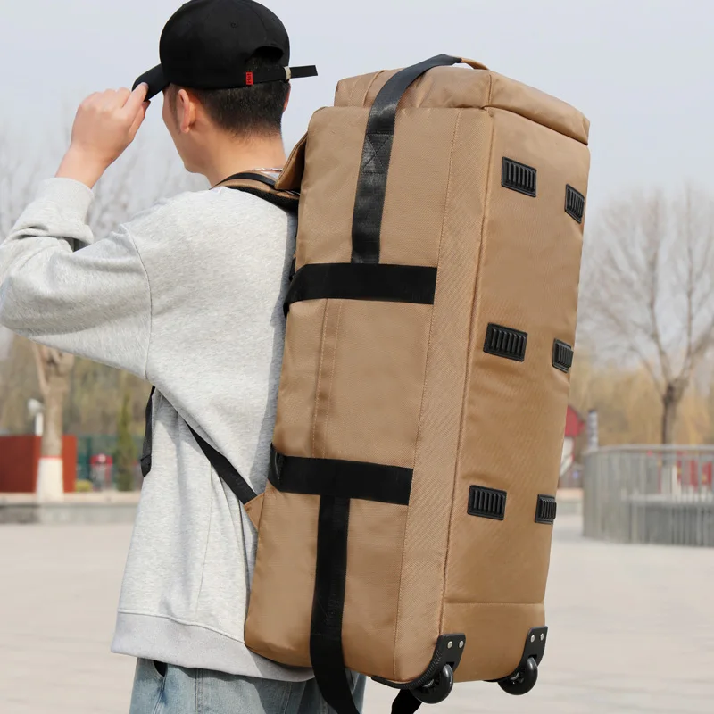 Oxford Casual Travel Bags Water Proof Tie Rod Outdoor Bags for Men 2024 High Quality Large Capacity Backpack Bolsa De Viaje