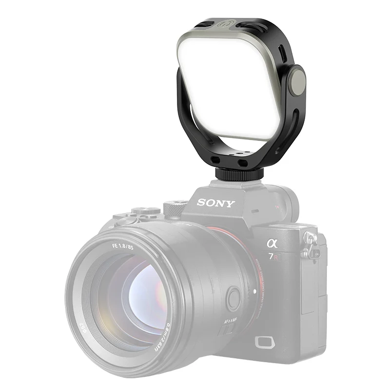 Luz de vídeo Ulanzi VL66 RGB 2500-6500K CCT 360 °   Luz completa rotativa de 2000mAh com suporte de tripé de sapata fria de parafuso 1/4 para Vlog Live