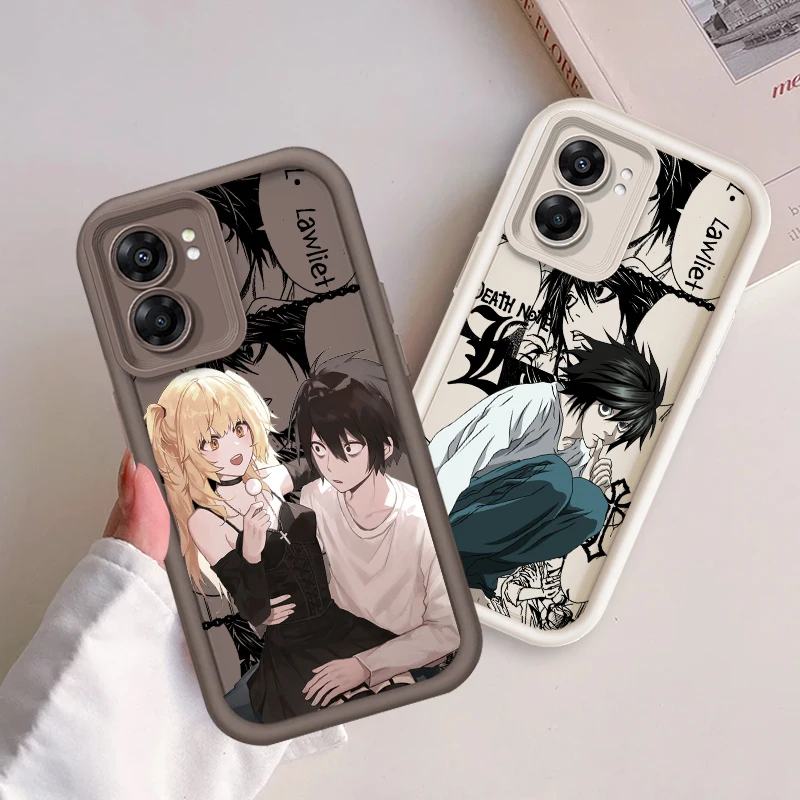 D-Death N-Note Anime Cool For OPPO A98 A78 A94 A76 A74 A58 A55 4G 5G A9 A53 2020 A36 Eye Ladder Cover Capa Fundas Phone Case