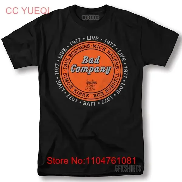 

Футболка Bad Company Straight Shooter Concert Tour Merch Vntg винтажная стираная модная универсальная повседневная стильная унисекс