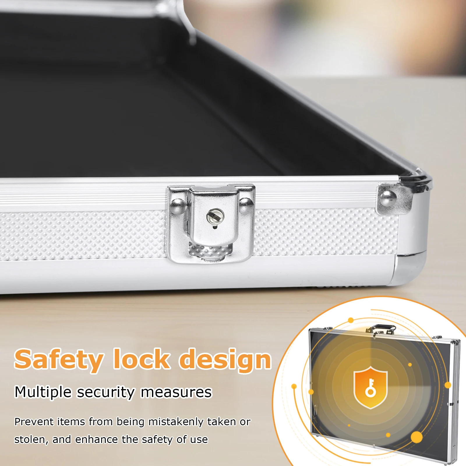 24x20/33x22 In Clear Acrylic Showcase Large Aluminum Trading Card Case Lockable with Handle for TCG Jewelry Craft Collectibles