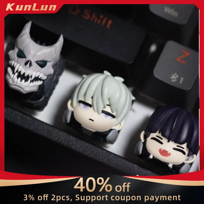 

Kaiju No. 8 Japanese Anime Peripherals Plastic Key Cap Collectible Keyboard Decoration Creative Birthday Gifts for Boyfriend Toy