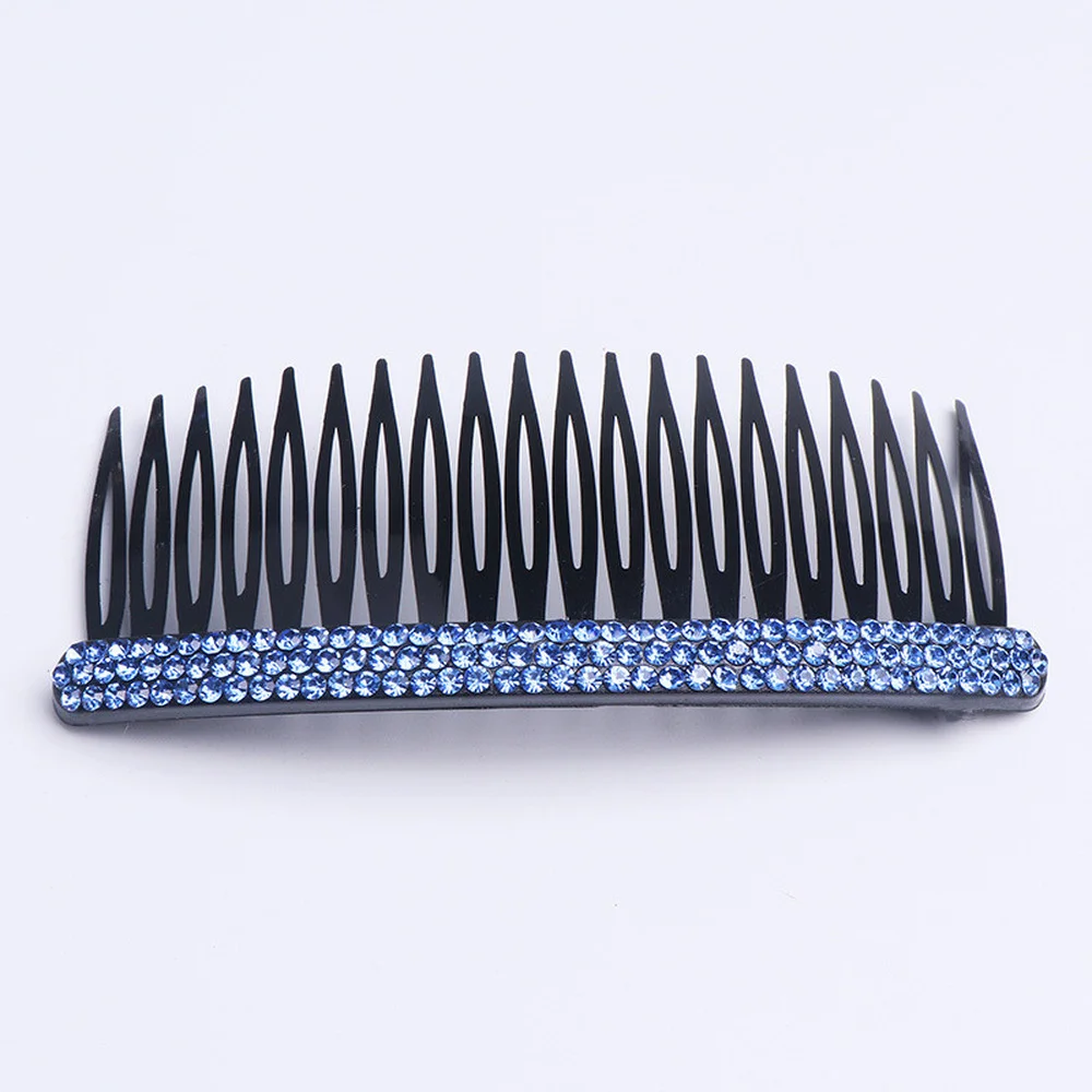 Rhinestone Crystal Comb Clip Women Hair Accessories Bangs Clip Back Head Headdress Broken Hair Finishing Tools Hair Clip Hairpin