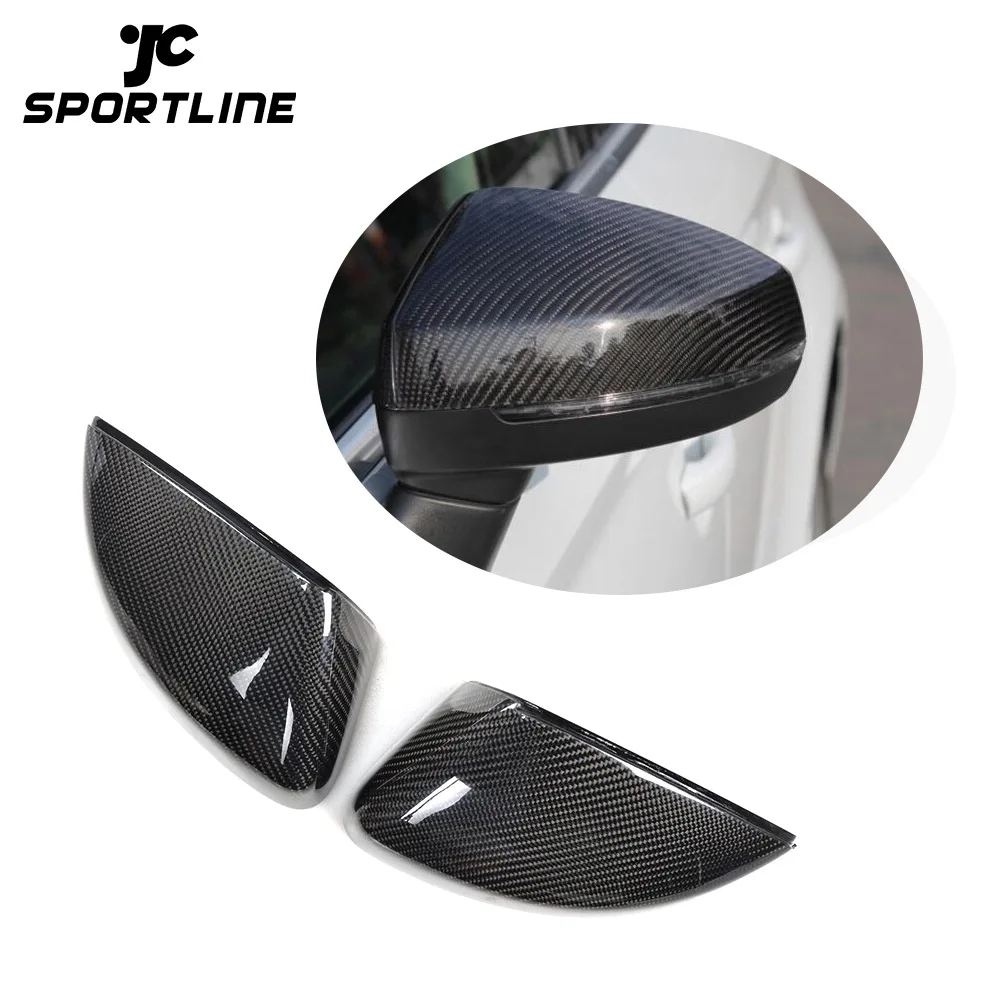 A3 8V RS3 S3 Carbon Fibre Car Side Wing Mirror Cover For Audi Without Side Assist