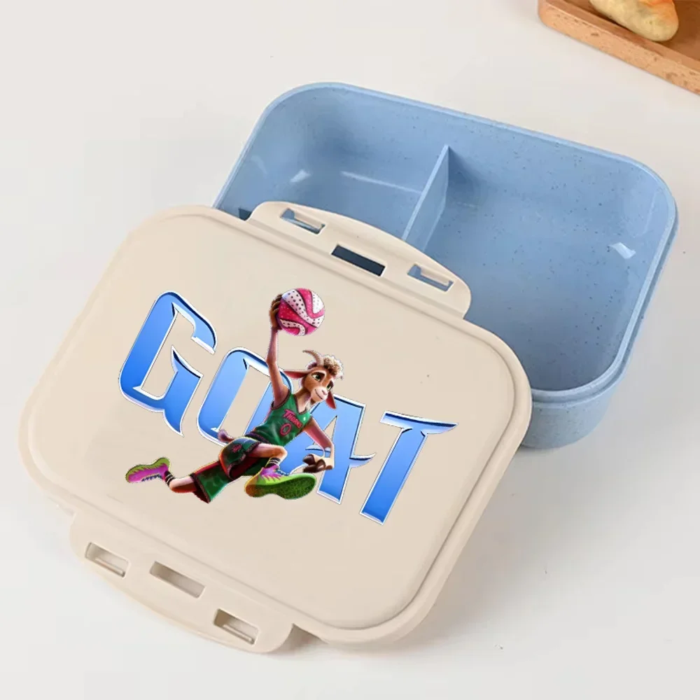 2026 Cartoon Movie GOAT Lunch Box goat Will Harris Jett Fillmore Lenny Williamson Olivia Burke Goat Bento Box Purple Blue Pink