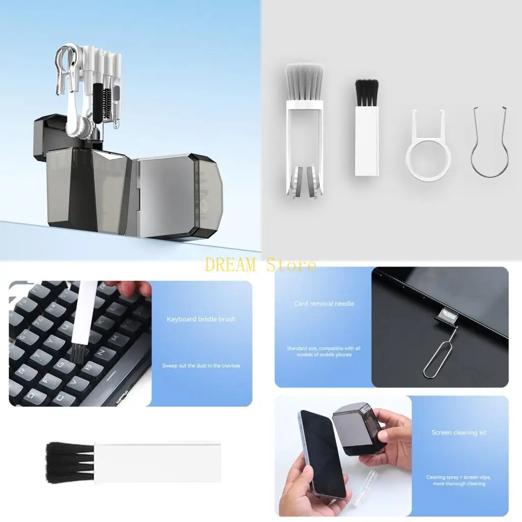 Compact 78mm Laptop Phone Cleaning Tool Set Includes 17 Accessories Cleaner best sale