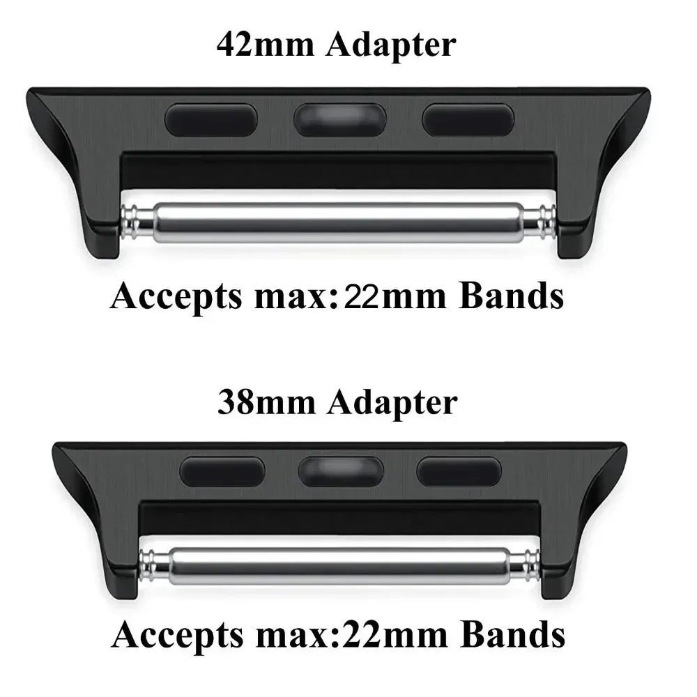 Verbindungsadapter für Apple Watch Series 38 40 41mm Armbandanschlüsse für iWatch 44 45 49mm 46mm Edelstahl 10 8 7 SE 5 4 3 – Detail 1