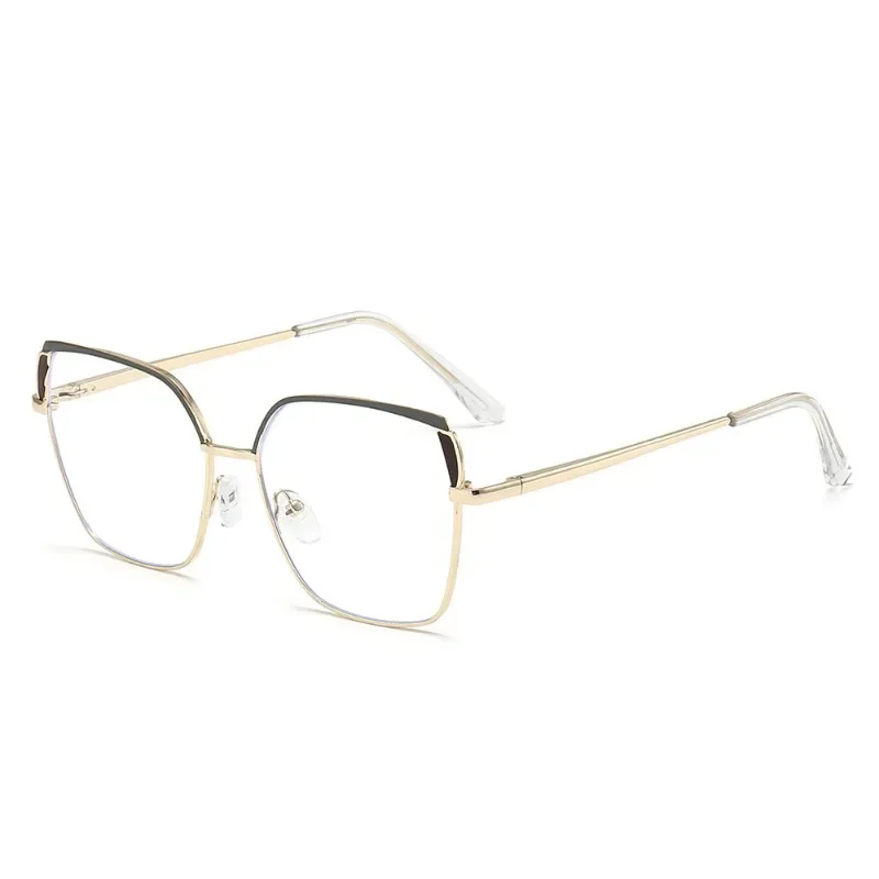 Metal Big Frame Square Anti-blue Light Glasses New European and American Fashion Color Matching Trend Glasses Frame