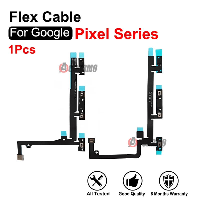 For Google Pixel 2 3 4 XL 2XL 3XL 4XL 6 7 6Pro 6A 4A 4G 5G 5a Power Volume Buttons Flex Cable Replacement Part