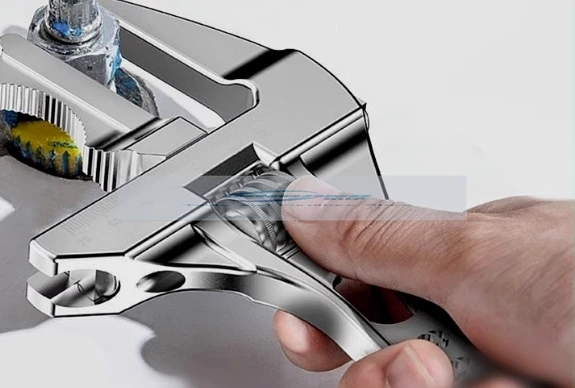 

Applicable to Plumbing Installation Bathroom Wrench Universal Multi-function Wrench Short Handle Large Opening Faucet