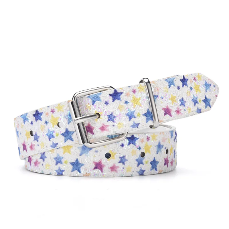 cinto-feminino-y2k-com-estampa-de-estrelas-coloridas-e-lantejoulas-fivela-de-agulha-design-moderno-cinto-versatil-para-jeans