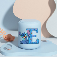 Disney Stitch Bluetooth Speakers New Anime Letter A-Z Mini Speaker Outdoors Sport Dance Portable Audio Subwoofer Birthday Gift
